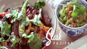 Feast With Me: Steak Fajitas with Bubbles Paraiso